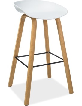 Barová židle STING 81 cm bílá