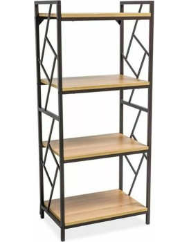 Regál Tablo 04 140 cm dub přírodní/černý