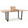 Rozkládací jídelní stůl Vito 140/180 cm dub artisan/černý