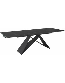 Jídelní rozkládací stůl Westin 160/240 cm keramika černý/černý mramor