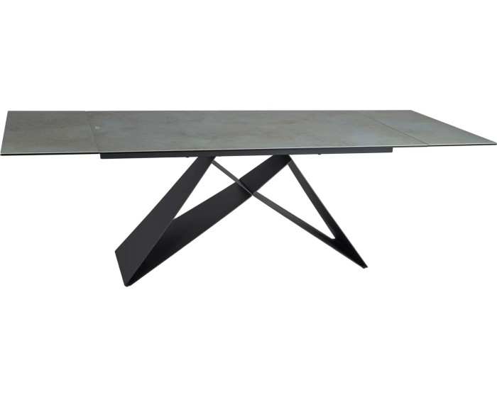 Jídelní rozkládací stůl Westin 160/240 cm keramika černý/tyrkysový