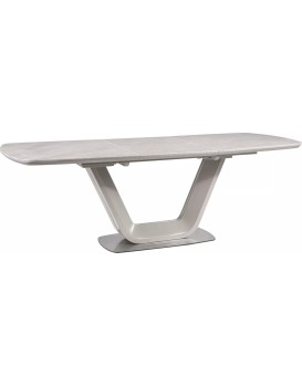 Rozkládací jídelní stůl Armani 160/220 cm bílý