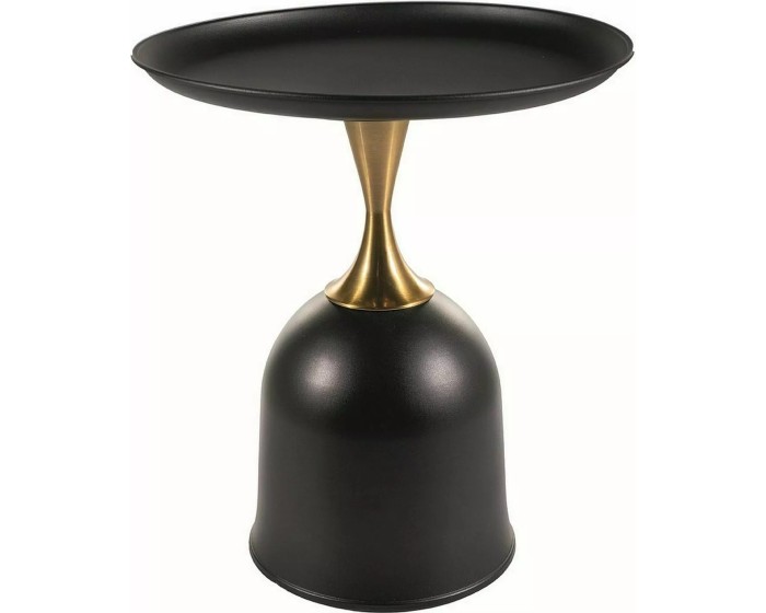 Konferenční stolek Libra 51 cm černý/zlatý