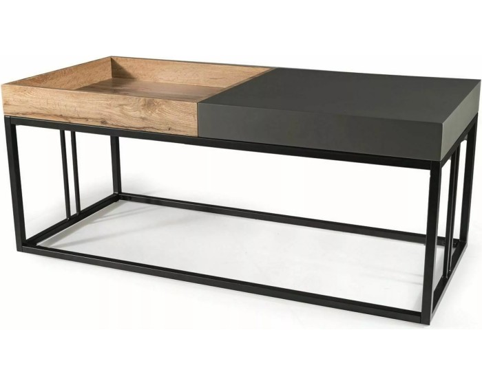 Konferenční stolek Lunaria dub artisan/antracitový