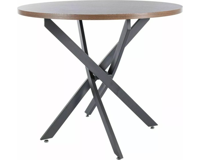 Jídelní stůl Agis 90 cm ořech/černý