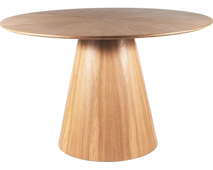 Kulatý jídelní stůl Angel 120 cm dub přírodní