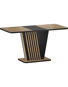 Rozkládací jídelní stůl Nevio 125/170 cm dub artisan/černý