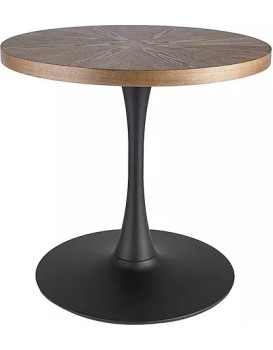 Kulatý jídelní stůl Amadeo 80 cm ořech/černý
