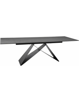 Jídelní rozkládací stůl Westin 160/240 cm keramika černý/šedý
