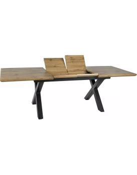 Jídelní rozkládací stůl Xaviero 160/240 cm dub artisan/černý