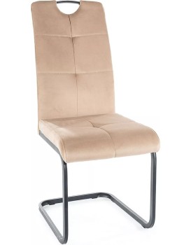 Čalouněná jídelní židle Axo Velvet béžová