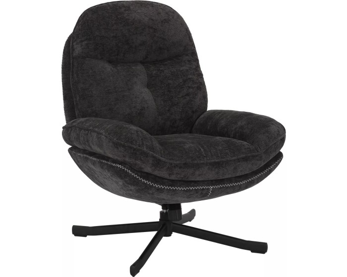 Otočné křeslo HARPER černé