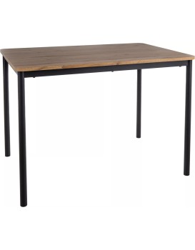 Jídelní stůl City 110 cm dub artisan/černý