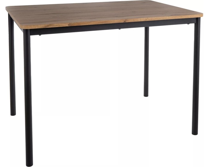 Jídelní stůl City 110 cm dub artisan/černý