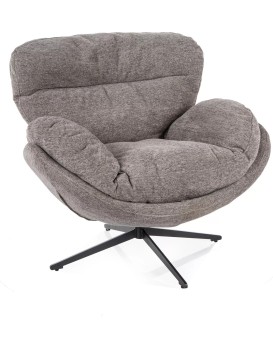Designové otočné křeslo Florence šedé