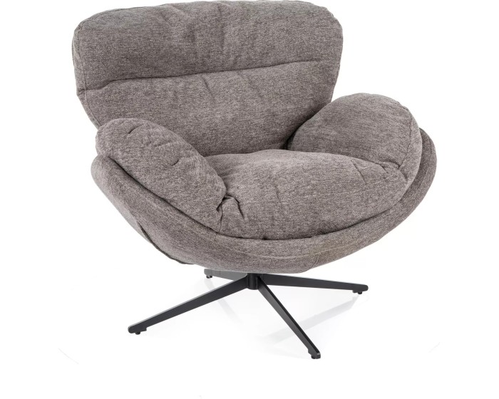 Designové otočné křeslo Florence šedé