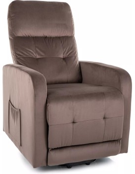 Elektrické polohovací křeslo OTUS II Velvet cappuccino