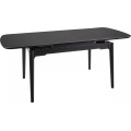 Jídelní rozkládací stůl Sento 120/180 cm keramika černý mramor/černý