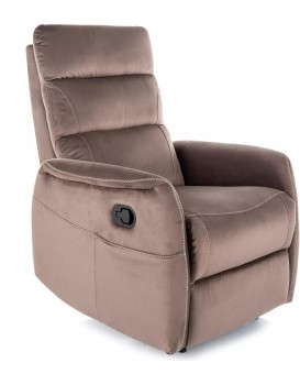 Elektrické polohovací křeslo Solon Velvet s masáží cappuccino