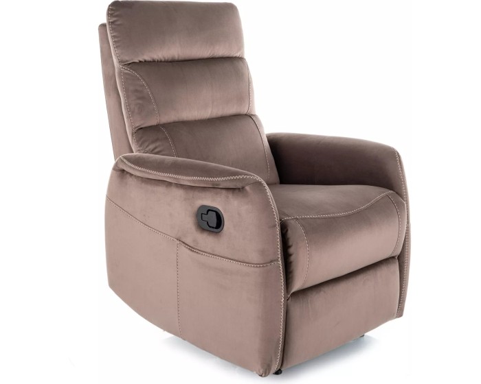 Elektrické polohovací křeslo Solon Velvet s masáží cappuccino