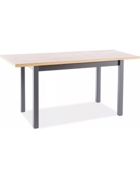 Rozkládací jídelní stůl Adam 120/160 cm dub artisan/černý