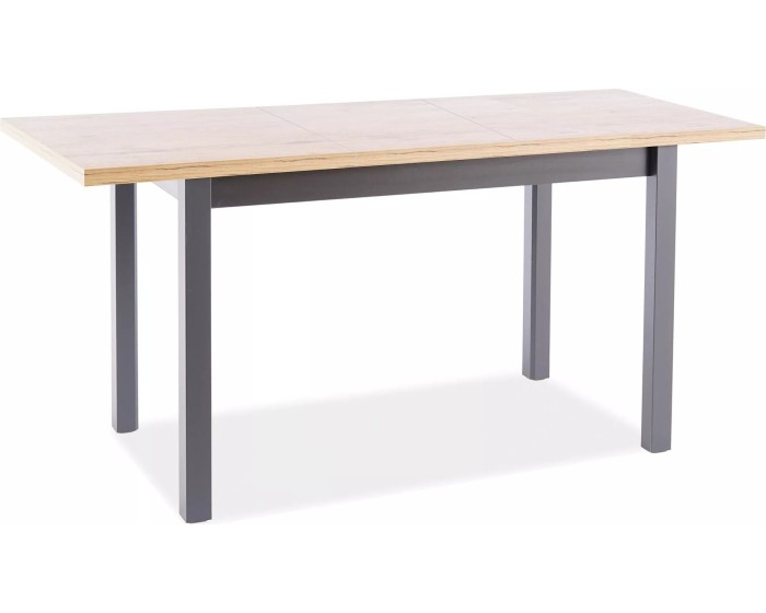 Rozkládací jídelní stůl Adam 120/160 cm dub artisan/černý