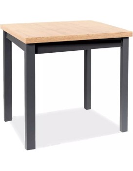 Jídelní stůl Adam 80 cm dub artisan/černý