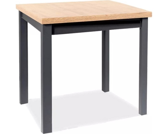 Jídelní stůl Adam 80 cm dub artisan/černý