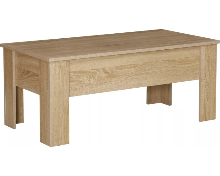 Konferenční stolek Riwa se zvedací deskou 80 cm dub artisan