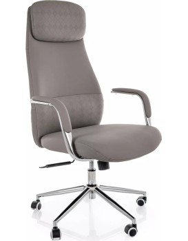 Kancelářská židle Q-05 ekokůže šedá