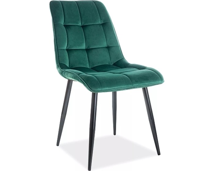 Čalouněná jídelní židle Chic Velvet zelená