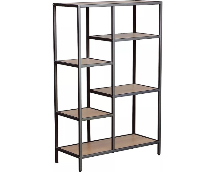 Regál Costa B 70 cm dub přírodní/černý