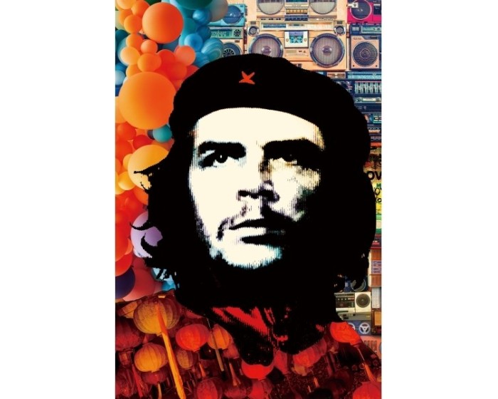 Obraz Ernesto 80x120 cm černý/oranžový