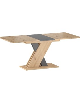 Rozkládací jídelní stůl Exel 140/180 cm dub artisan/antracit
