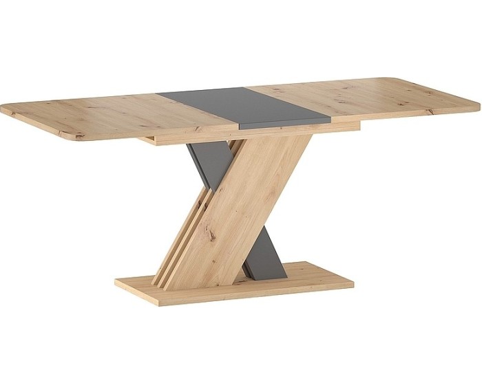 Rozkládací jídelní stůl Exel 140/180 cm dub artisan/antracit