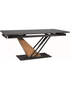 Rozkládací jídelní stůl Genesis 180/240 cm černý/jasan