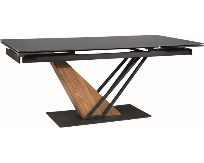 Rozkládací jídelní stůl Genesis 180/240 cm černý/jasan