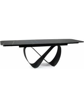 Rozkládací jídelní stůl Infinity 160/240 cm černý mat