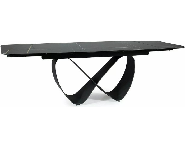 Rozkládací jídelní stůl Infinity 160/240 cm černý mat