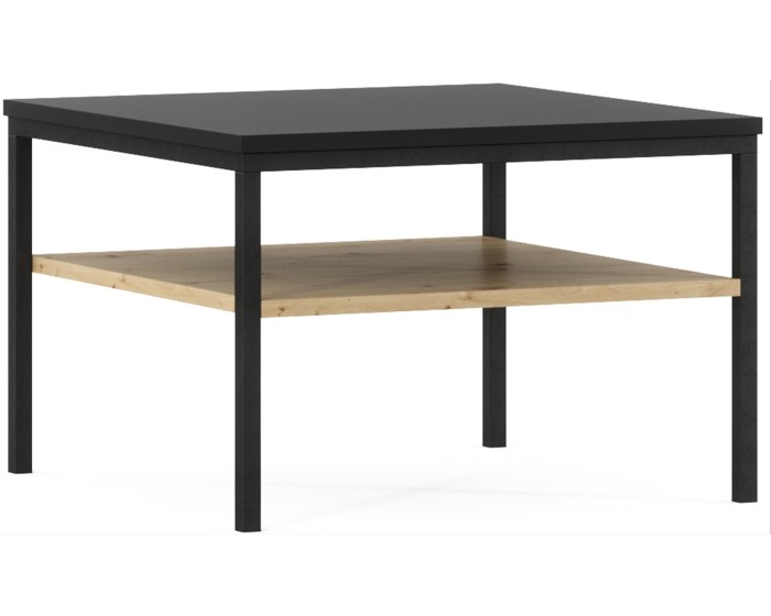 Konferenční stolek Lanzzi 60 cm černý/dub Artisan
