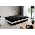 Rozkládací pohovka CALIA 195 cm Sawana 14/Soft 17/Zigzag 60 černá