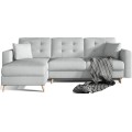 Rohová rozkládací sedací souprava ASGARD L 248 cm Solid 09 šedá univerzální