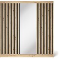 Šatní skříň Emerio se zrcadlem 180 cm dub Artisan
