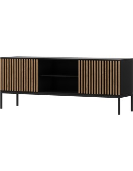 TV stolek Meorati 150 cm černý/dub Artisan