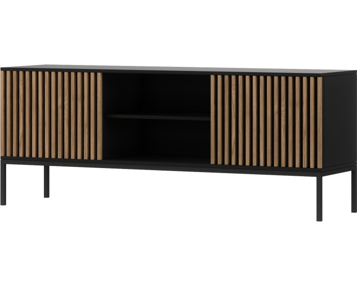 TV stolek Meorati 150 cm černý/dub Artisan