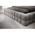 Dvoulůžková postel DIZZLE 160x200 se zvedacím roštem Touch 03 šedá