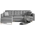 Rohová rozkládací sedací souprava ASGARD L 248 cm Soft 29 šedá univerzální