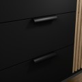 TV stolek Meorati 150 cm černý/dub Artisan