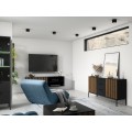 TV stolek Meorati 150 cm černý/dub Artisan