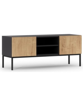 TV stolek Lanzzi 120 cm černý/dub Artisan